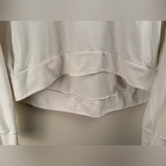 Sweaty Betty Harmonise Luxe Fleece Sweatshirt Lily White Women’s Medium Capsule - Picture 5 of 11